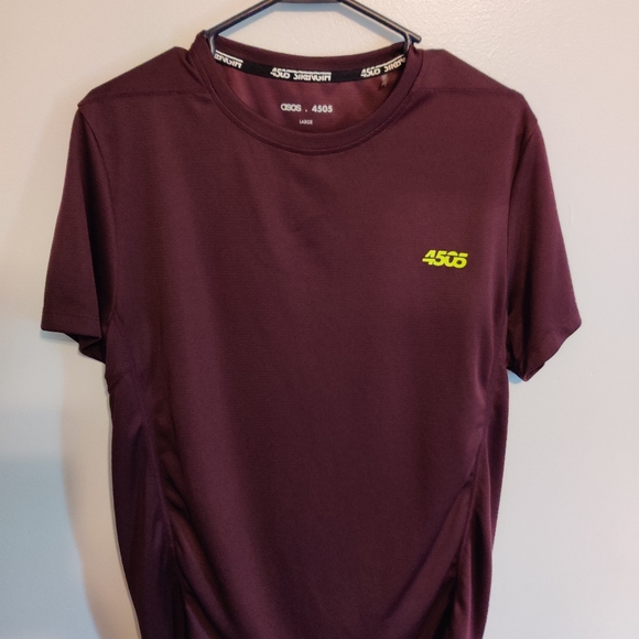 ASOS 4505 Burgundy Compression Training Shirt - Picture 2 of 3